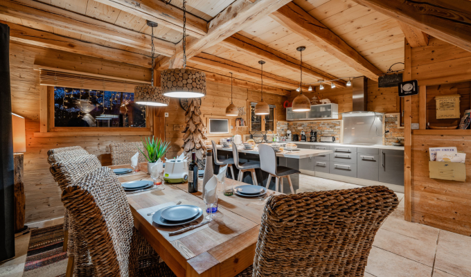 Serre Chevalier Luxury Chalet Rental at the foot of the slopes spa sauna concierge services