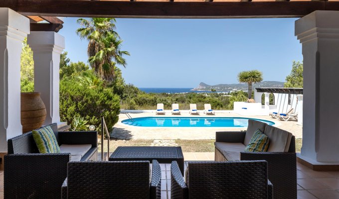 Seaview and mountain view 4-bedroom luxury Ibiza villa rental with private pool - Sant Agustí D´ Es Vedrà