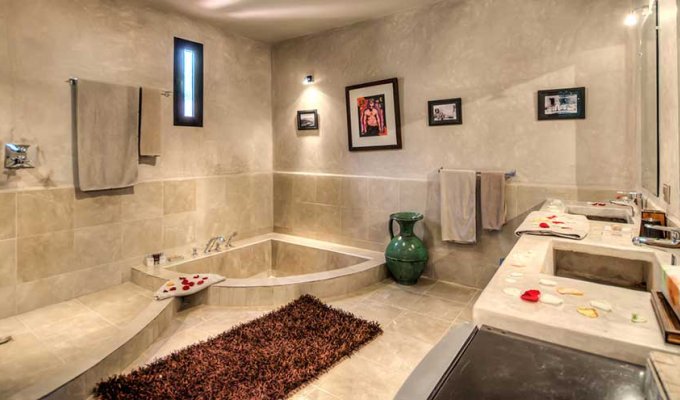 Bathroom of luxury hotel in Marrakech